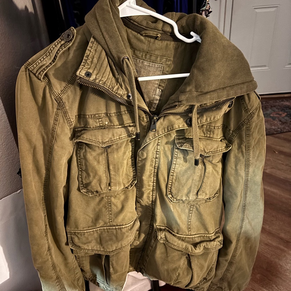 BKE Khaki Military Field Jacket